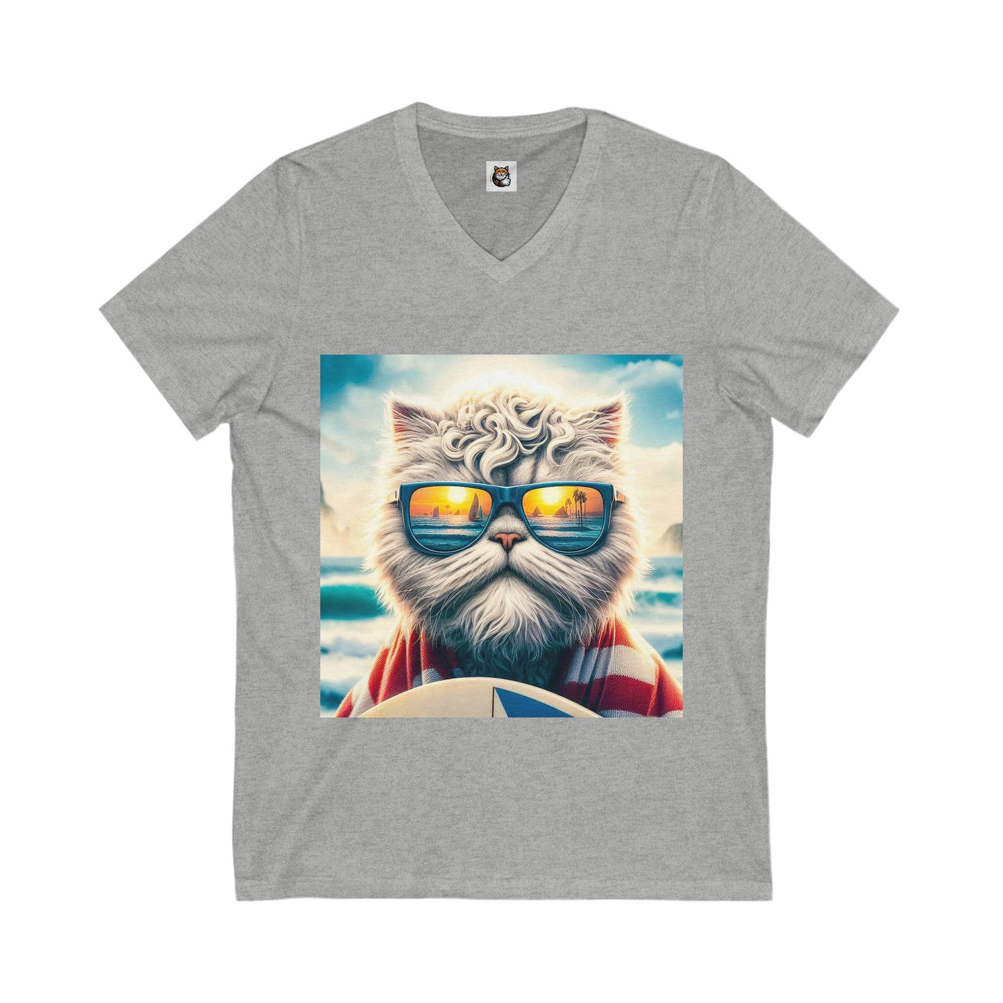 - Selkirk Rex Design V-Neck cool surfer