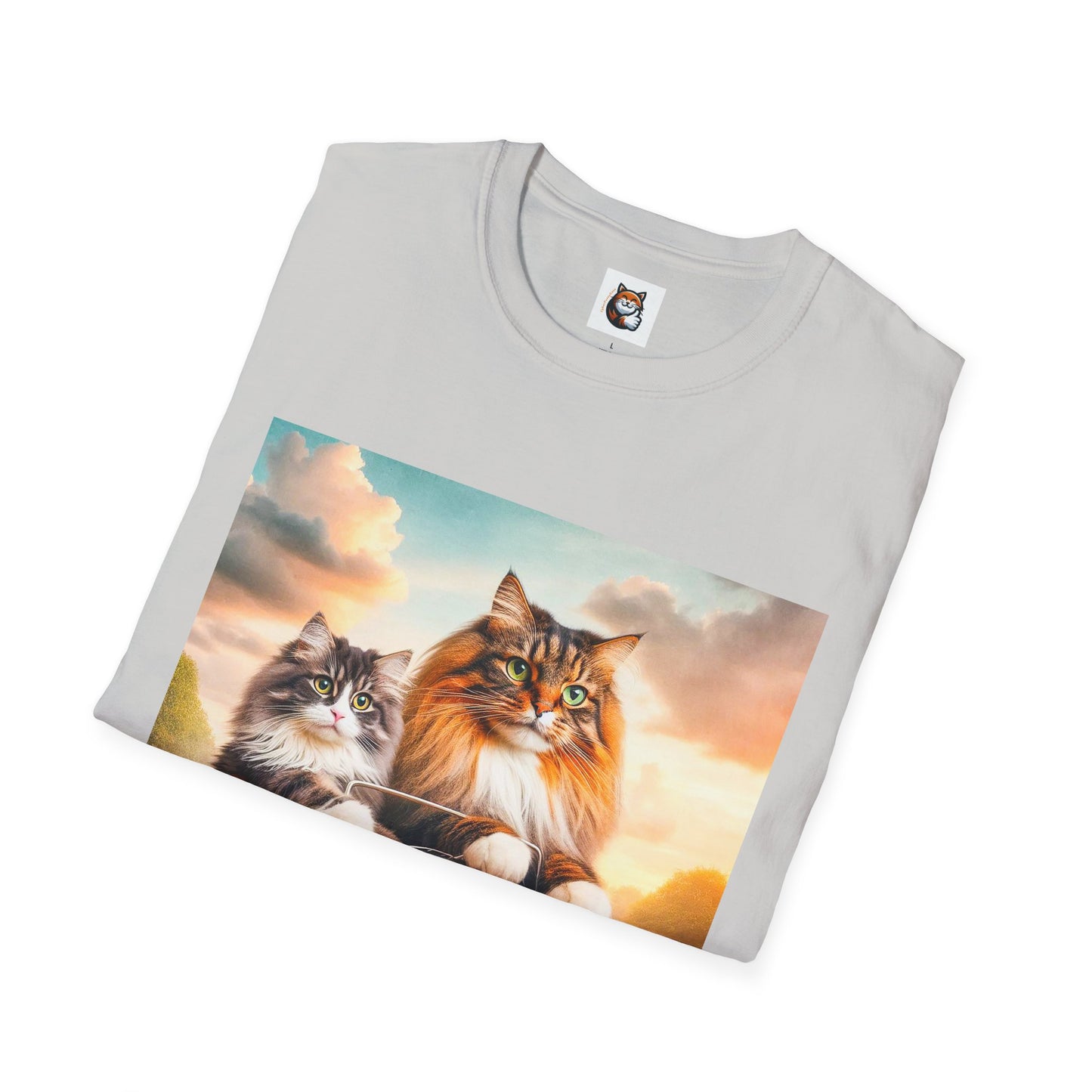 Wacky Norwegian Forest Cat Unisex Softstyle T-Shirt
