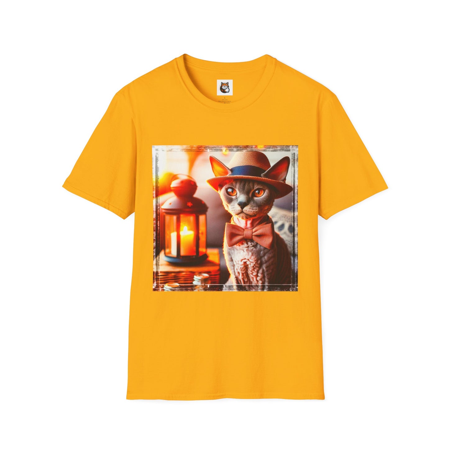 Devon Rex Cat Unisex Softstyle T-Shirt