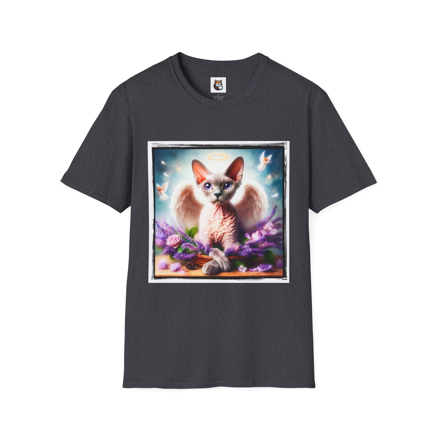 Devon Rex wings Unisex Softstyle T-Shirt