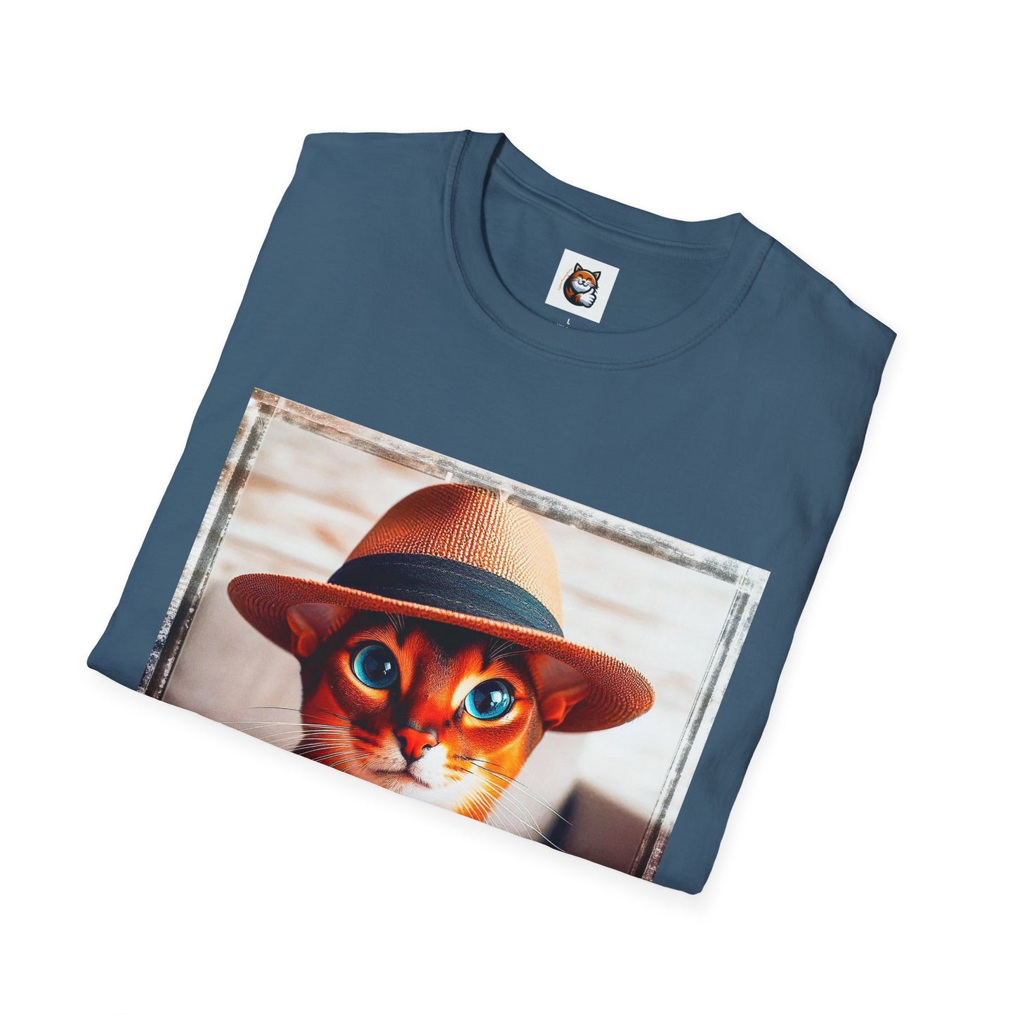 Abyssinian hat and tie Unisex Softstyle T-Shirt