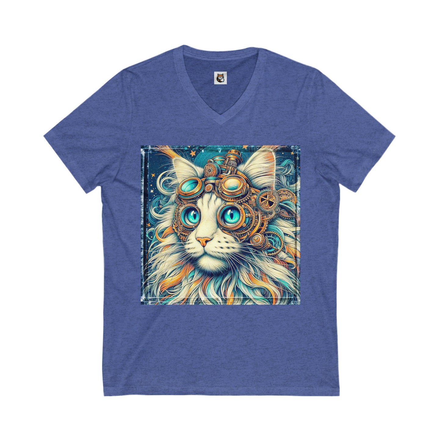 Maine Coon Unisex Jersey Short Sleeve V-Neck Tee