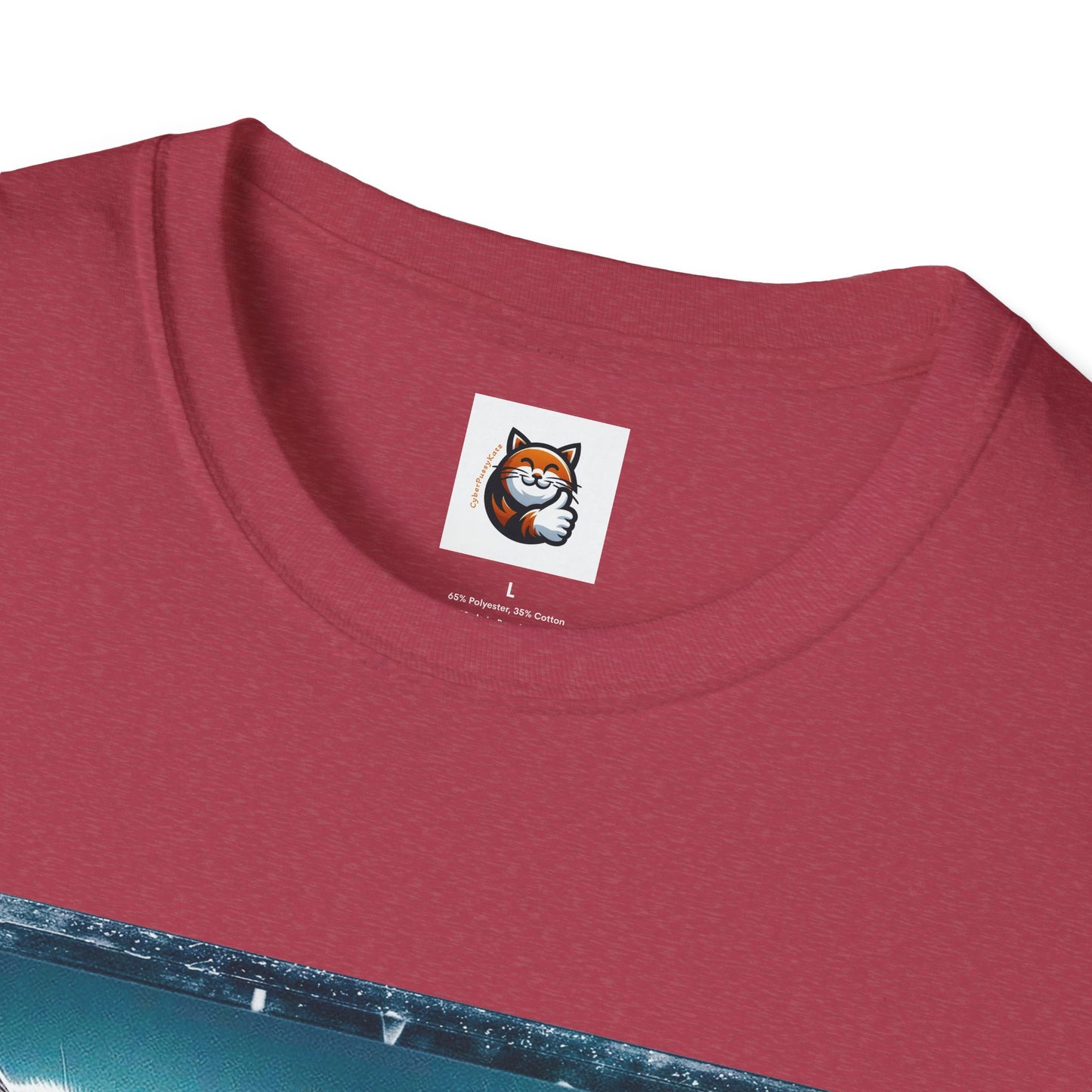 Wacky British Shorthair tiny red car Softstyle T-Shirt