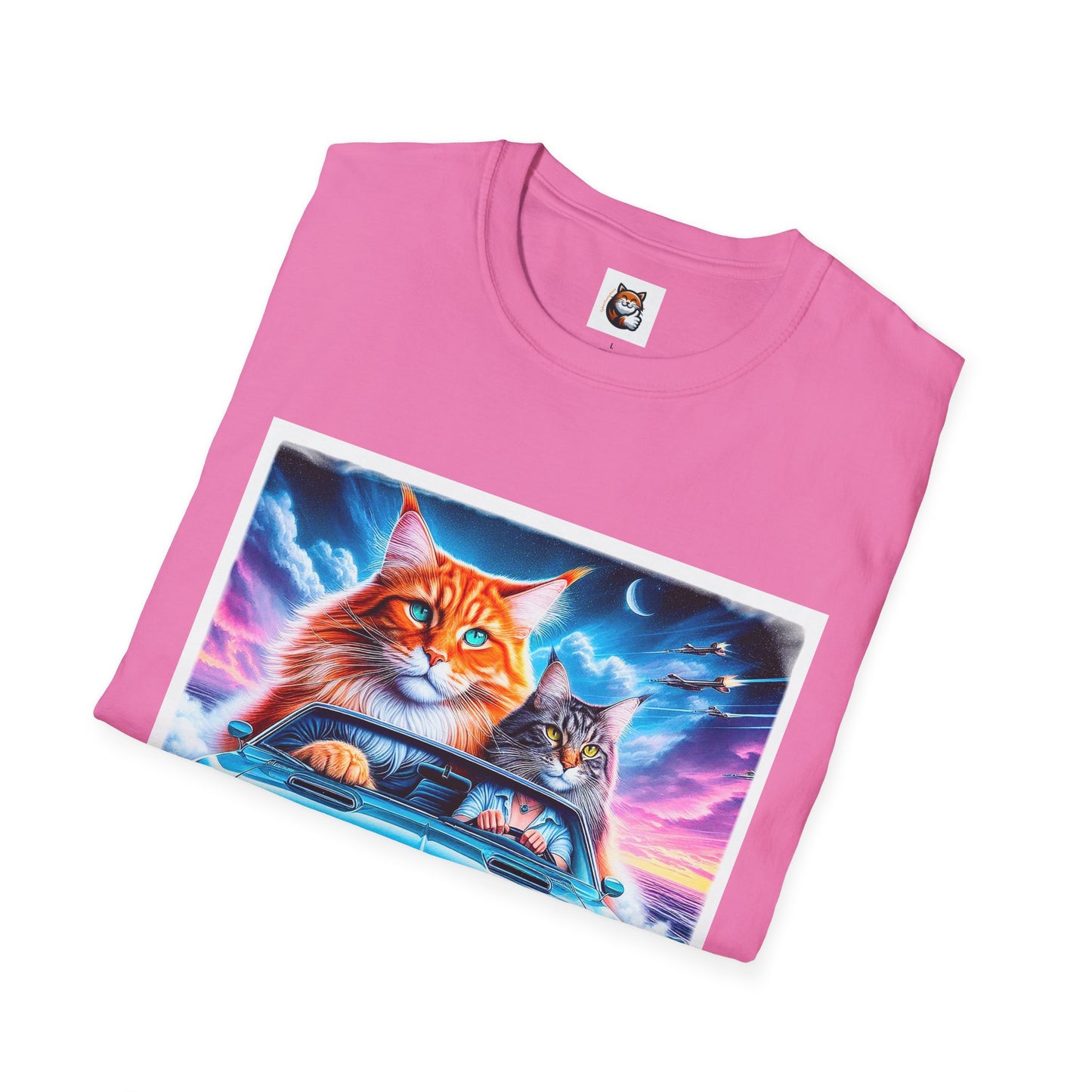 Wacky Maine Coon Unisex Softstyle T-Shirt