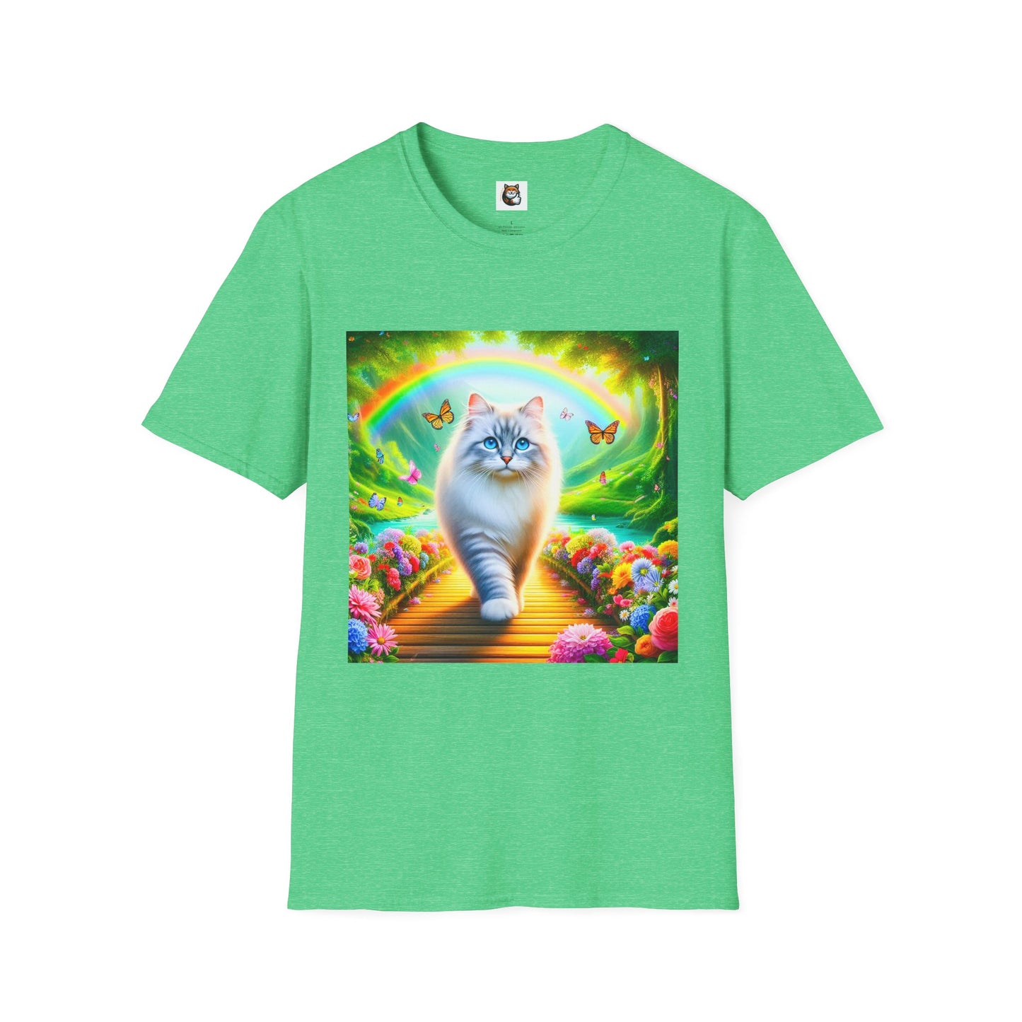 Siberian Cat pretty garden shirt