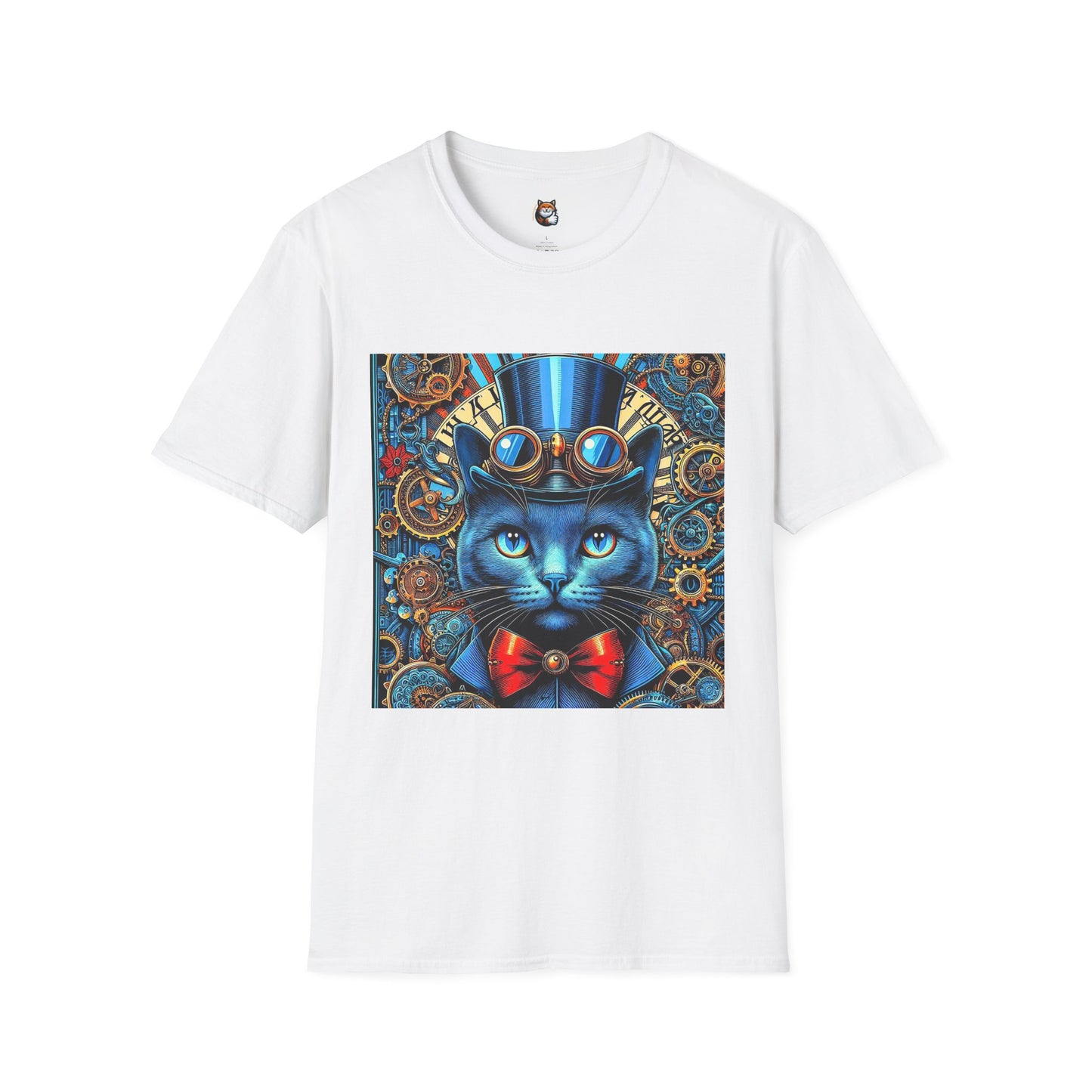 Russian Blue Cat Unisex Softstyle T-Shirt