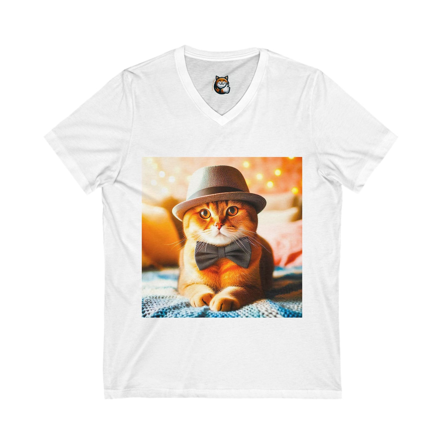 Scottish Fold pretty boy with top hat Tee