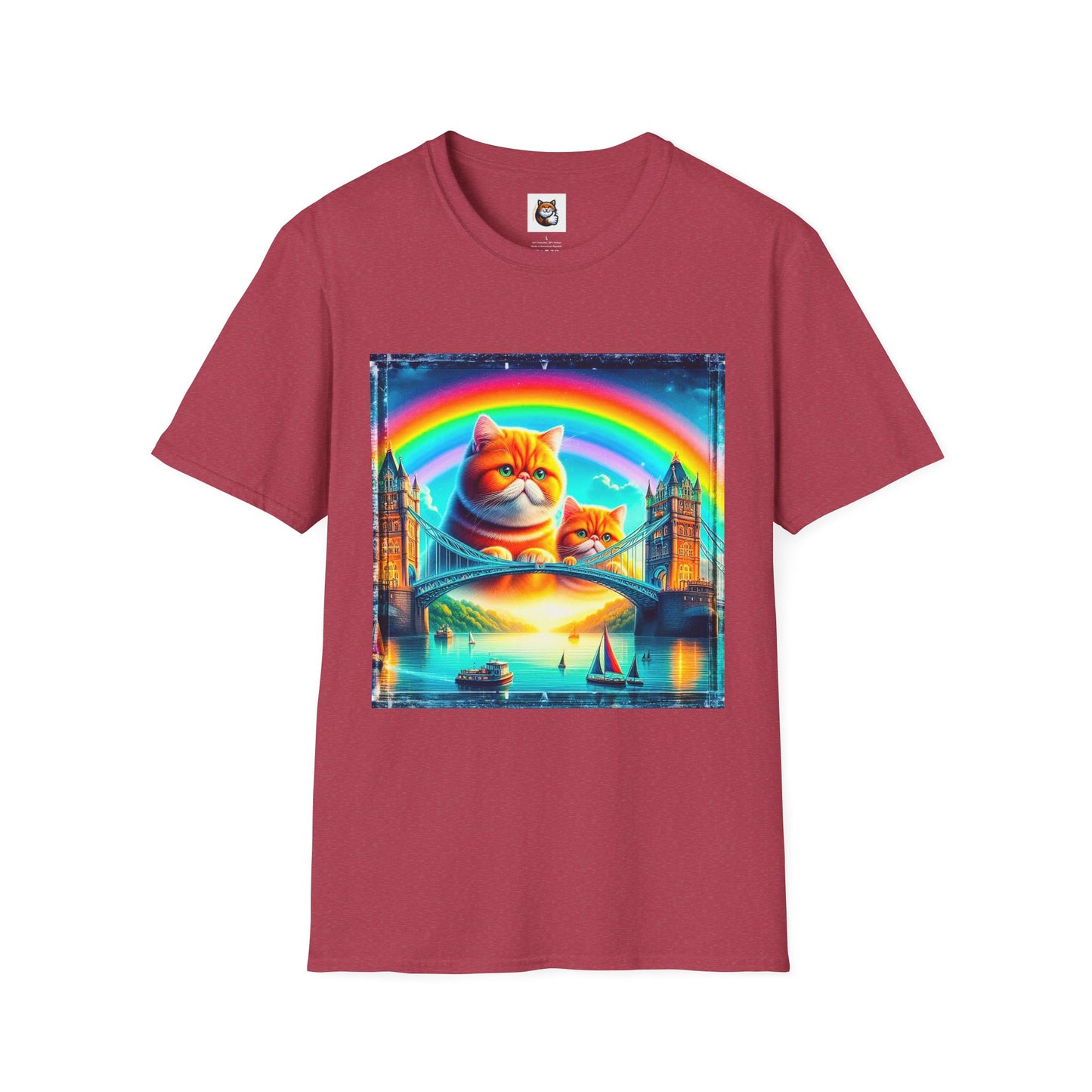 Exotic Shorthair Cat Unisex Softstyle T-Shirt