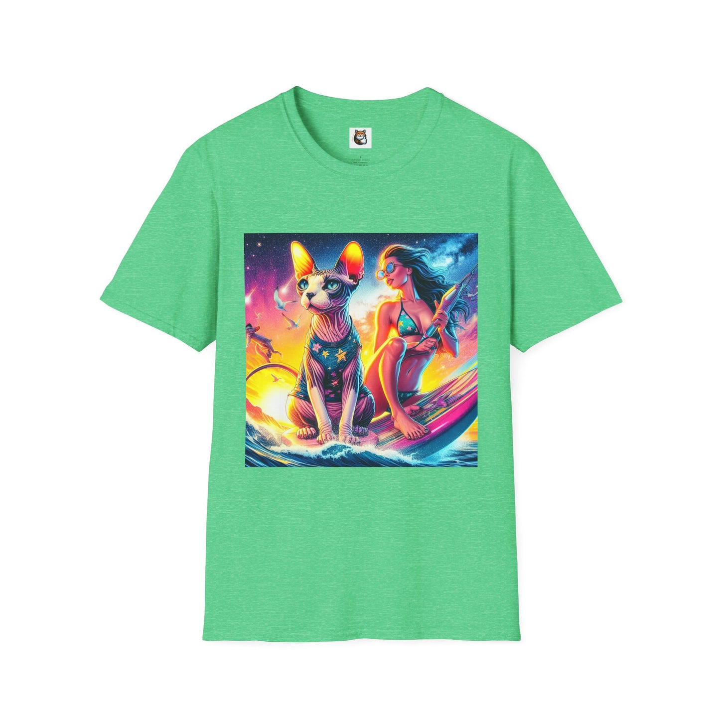 Sphynx Cat surfing queen shirt