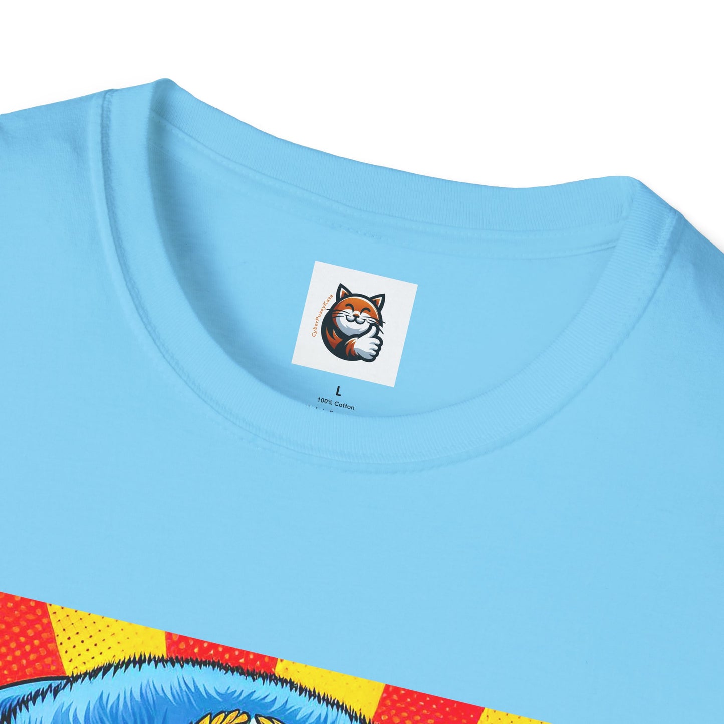 Russian Blue Cat Unisex Softstyle T-Shirt