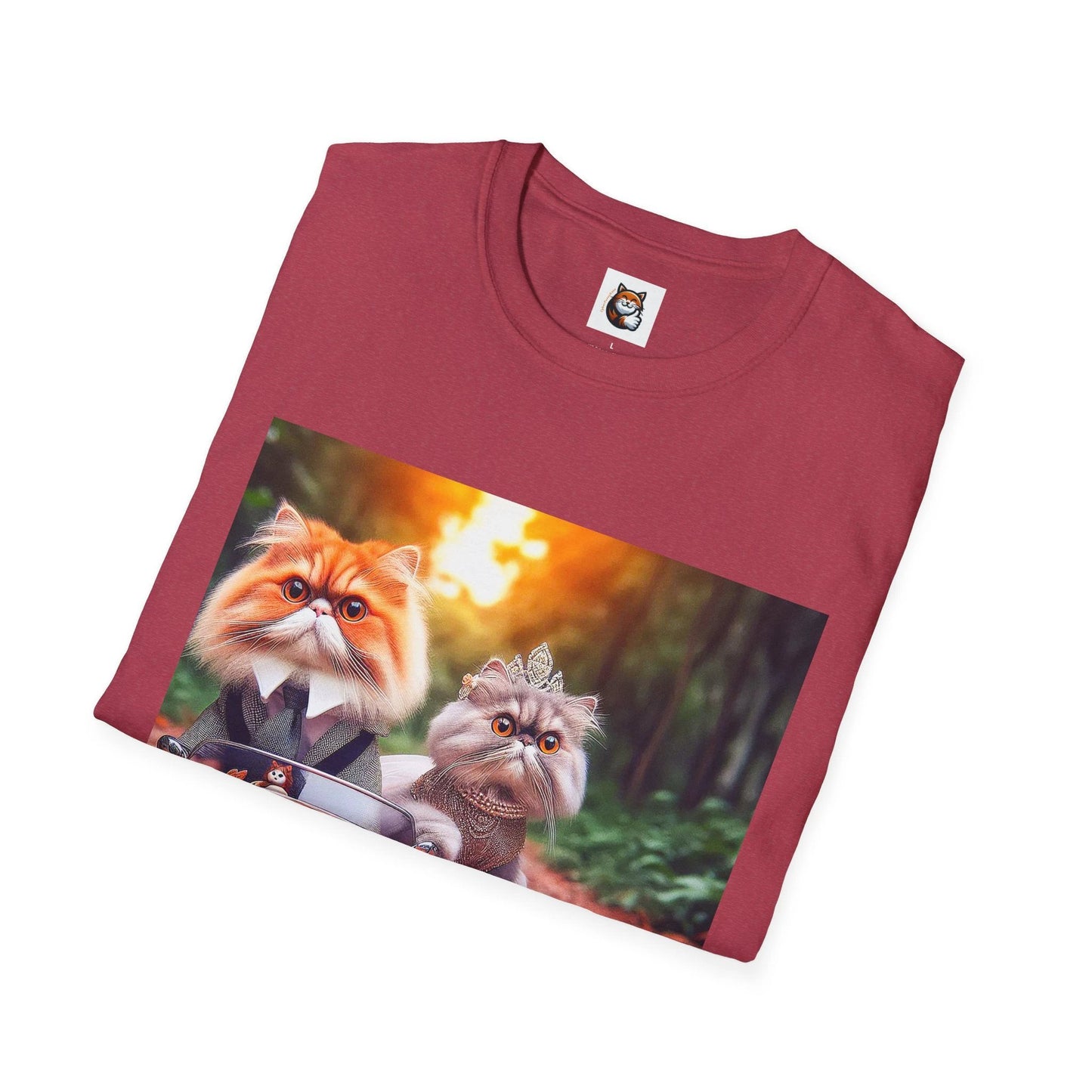 Wacky Persian Cat Unisex Softstyle T-Shirt by Printify