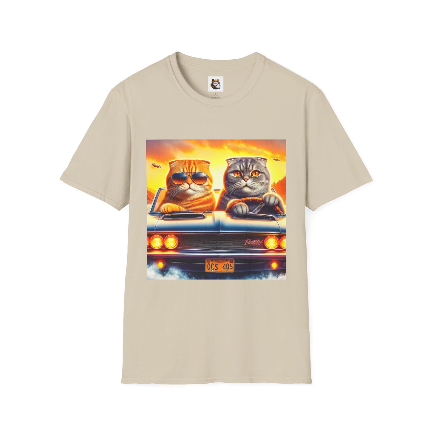 Scottish Fold driving couple T-Shirt