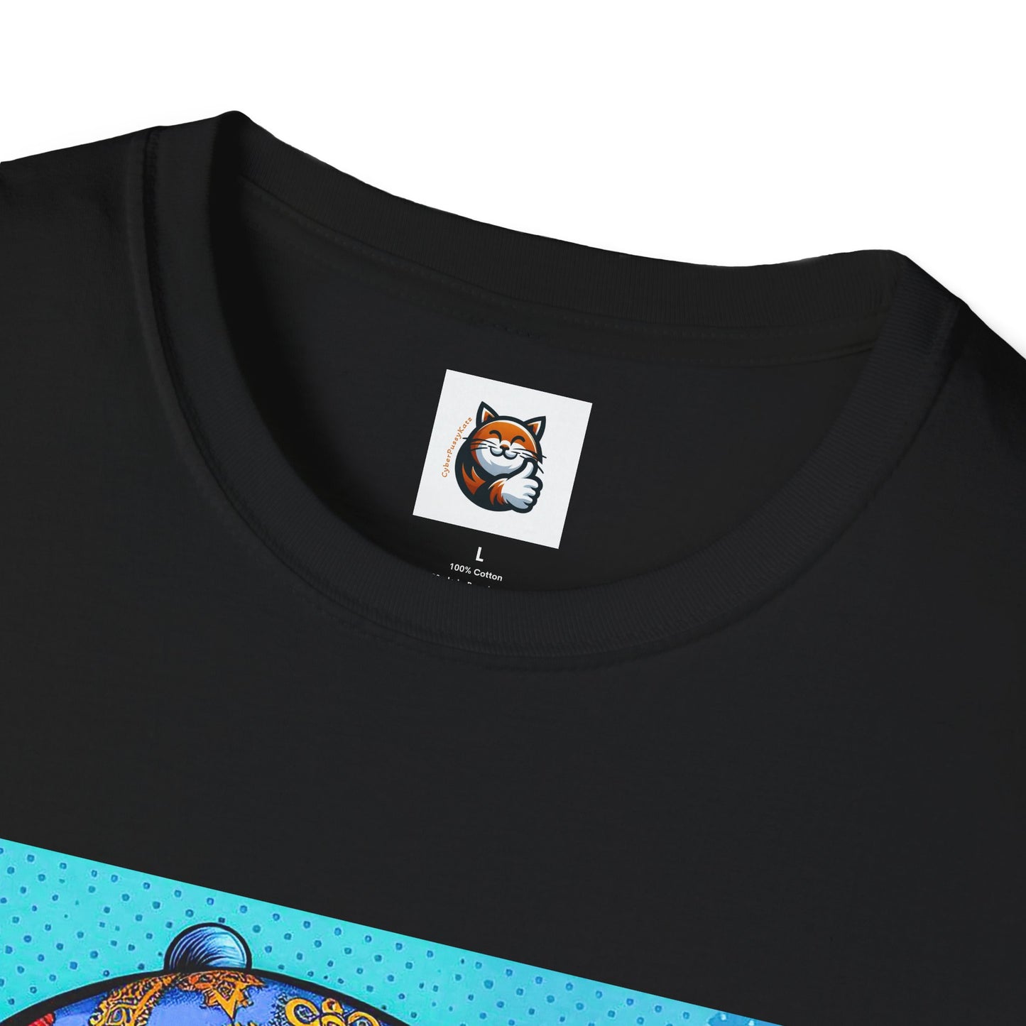 Russian Blue Cat Unisex Softstyle T-Shirt