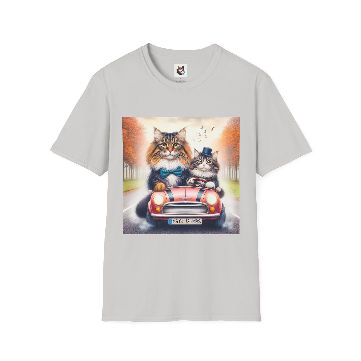 Wacky Norwegian Forest Cat Unisex Softstyle T-Shirt