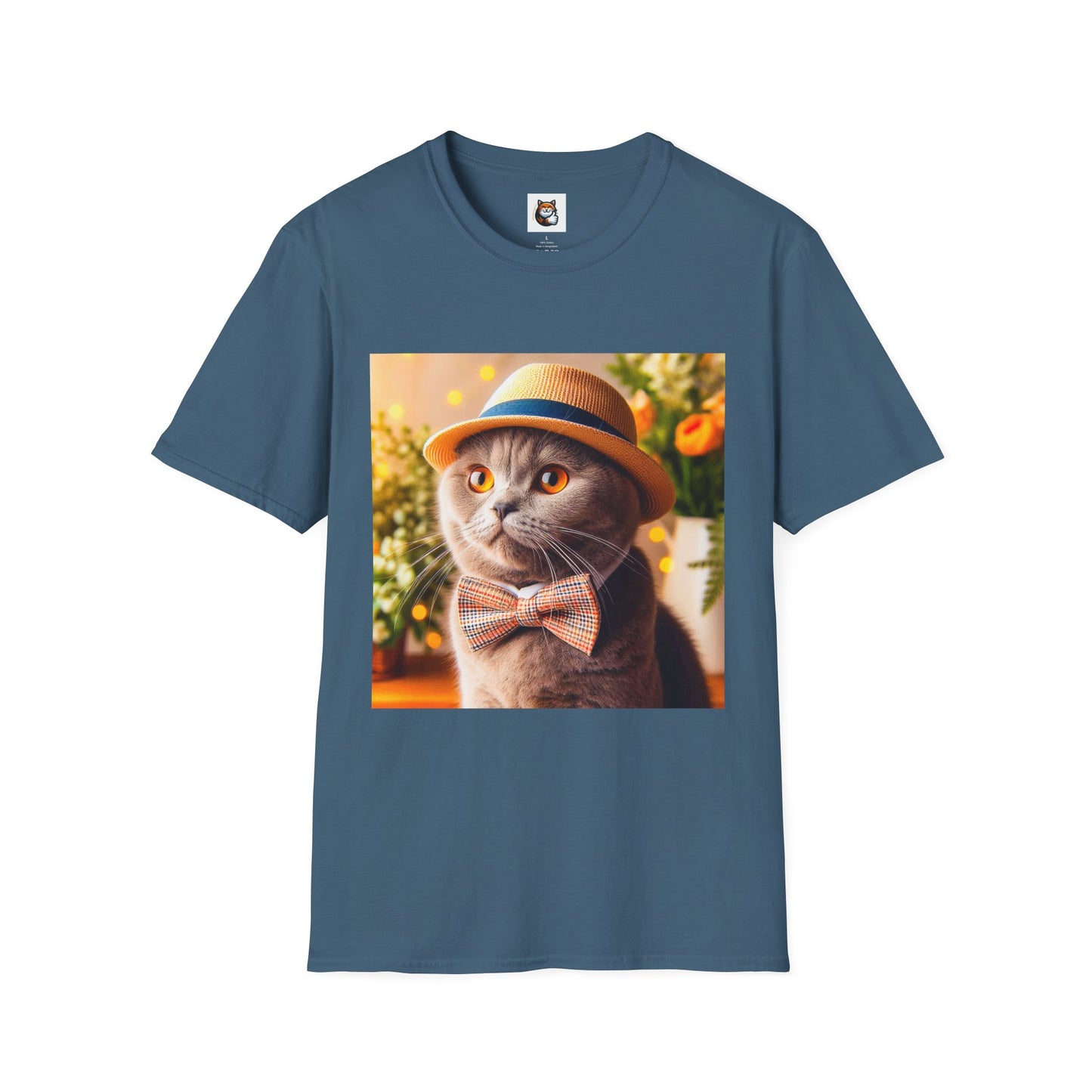 Scottish Fold Cat top hat T-Shirt