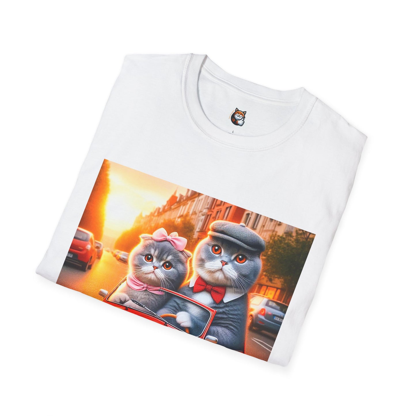 Scottish Fold tiny car T-Shirt