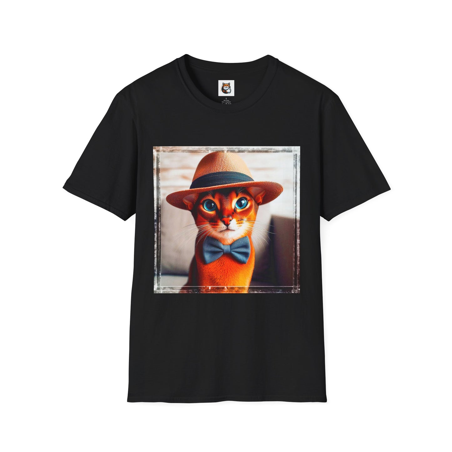 Abyssinian hat and tie Unisex Softstyle T-Shirt