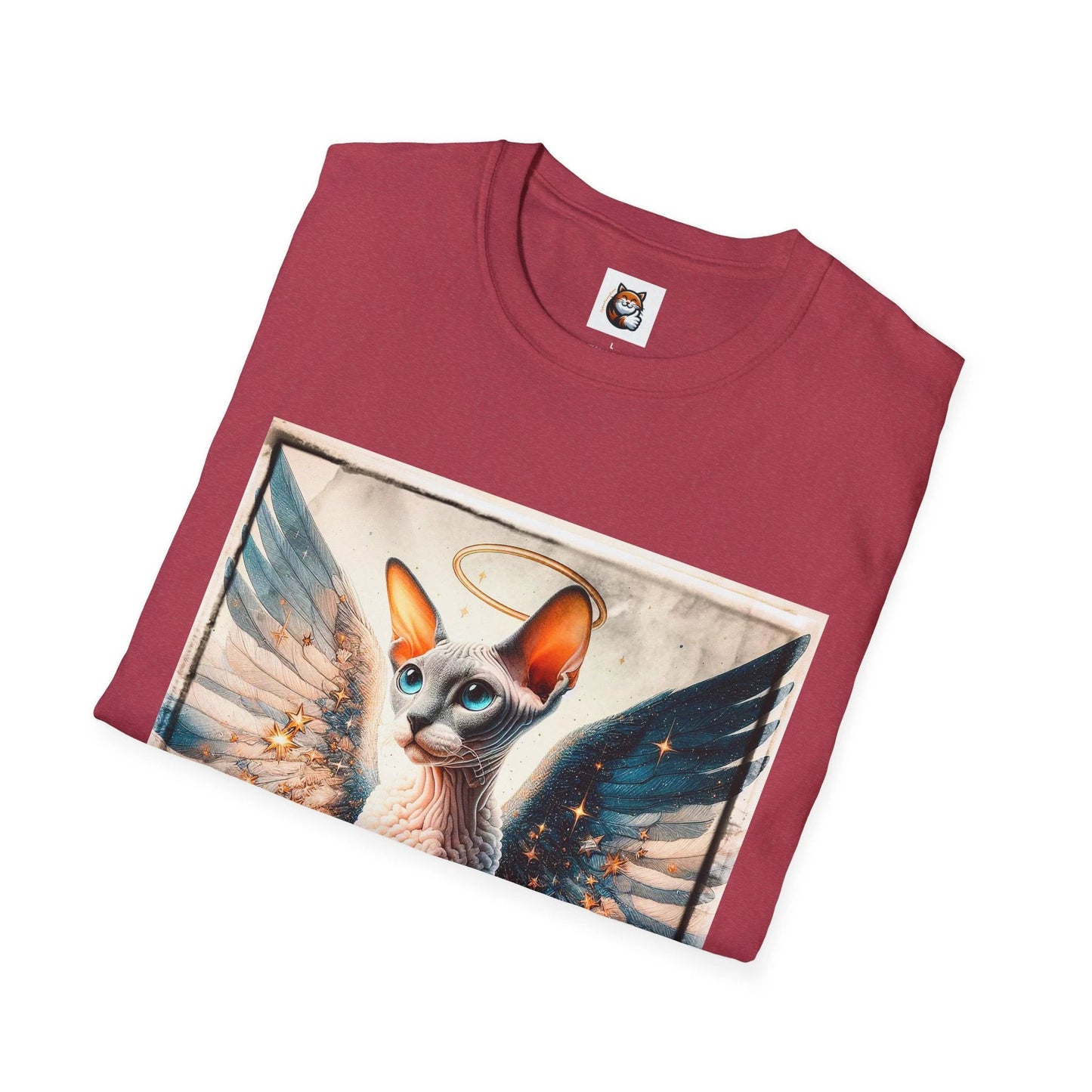 Cornish Rex Cat heavenly Angel T-Shirt by Printify