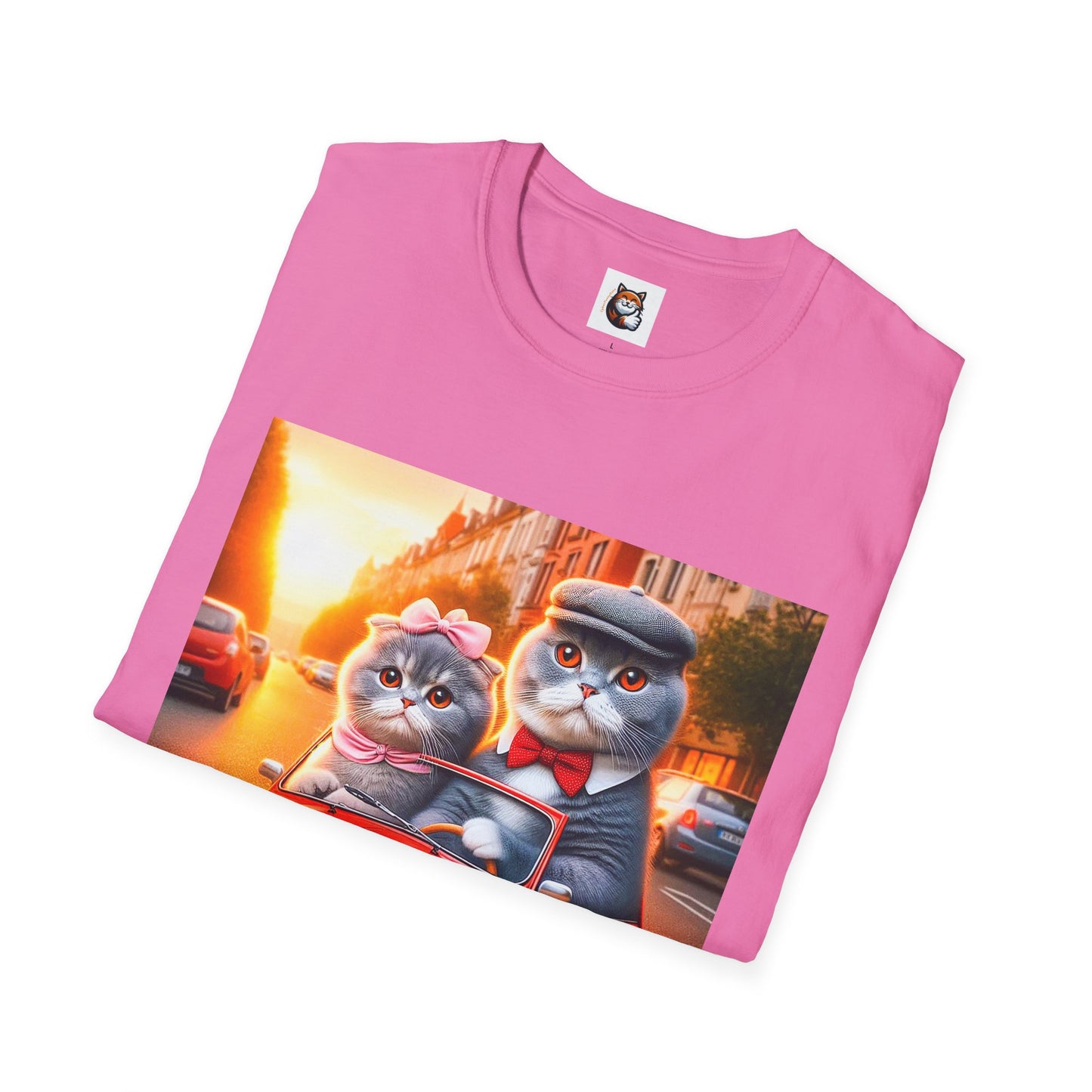Scottish Fold tiny car T-Shirt