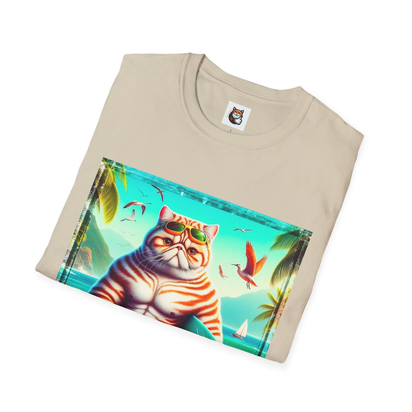 Exotic Shorthair Cat Unisex Softstyle T-Shirt