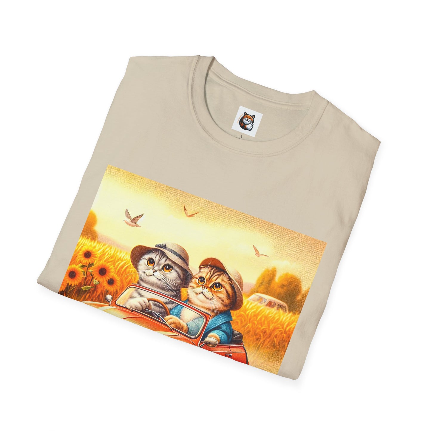 Scottish Fold pretty flowers shirt