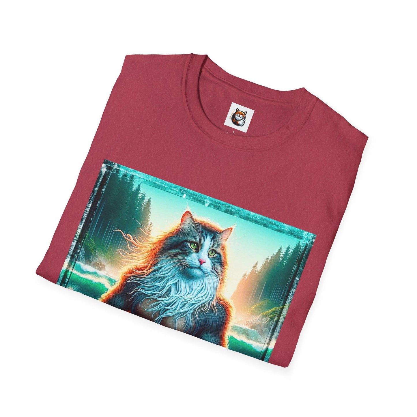 Norwegian Forest Cat Unisex Softstyle T-Shirt by Printify