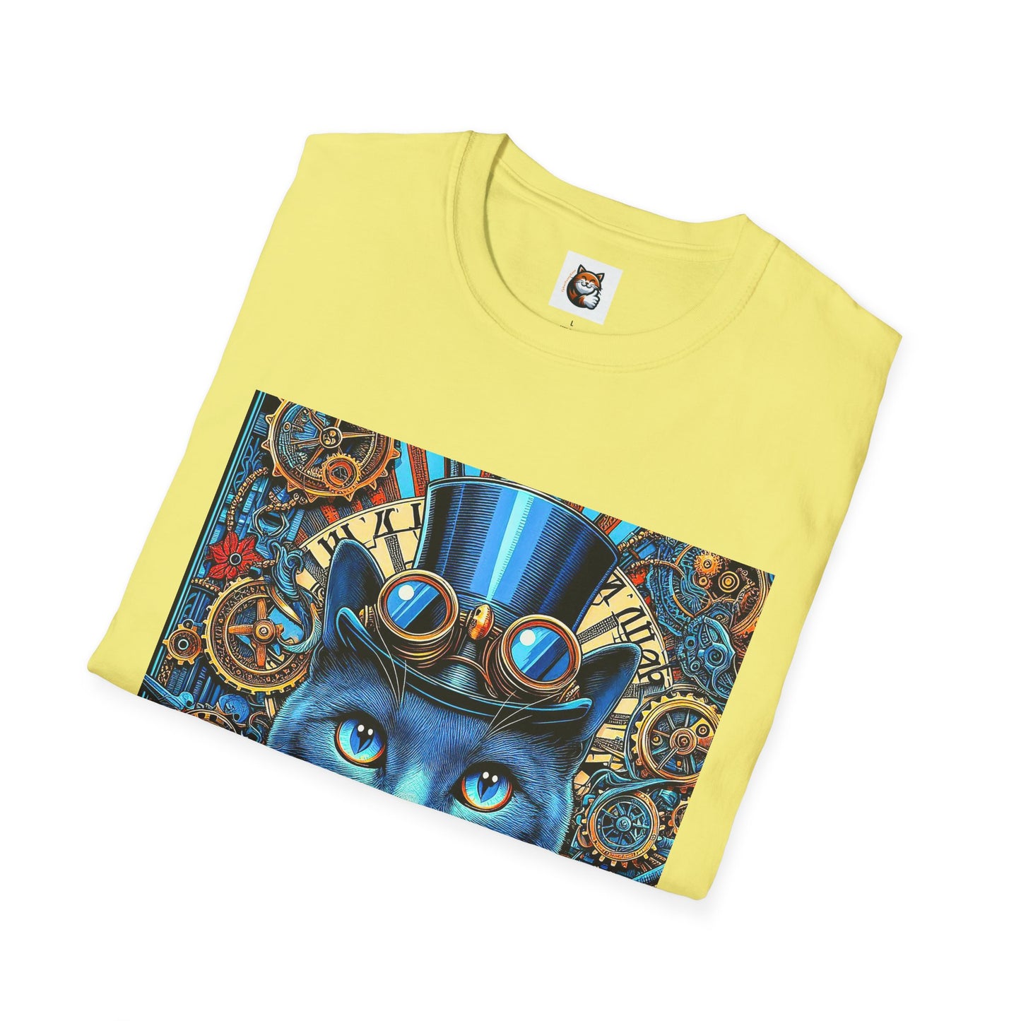 Russian Blue Cat Unisex Softstyle T-Shirt