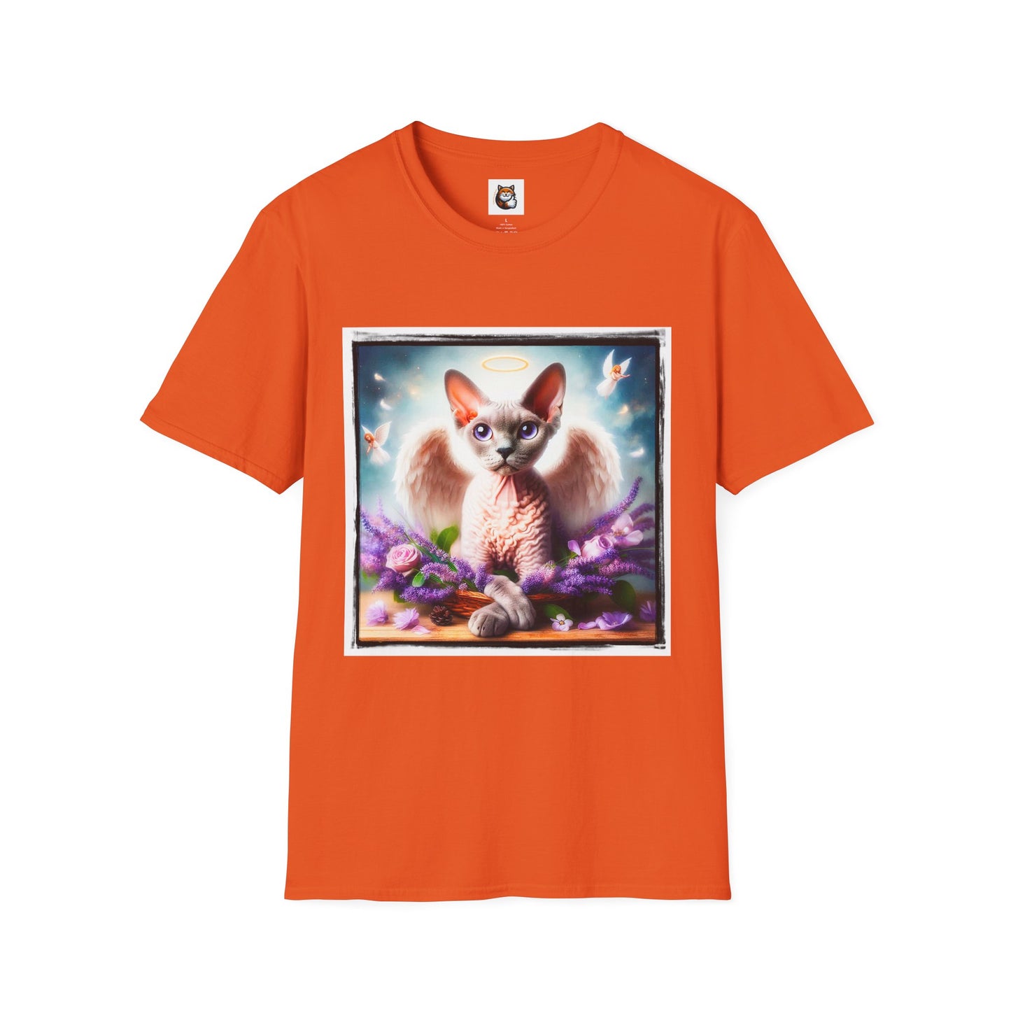 Devon Rex wings Unisex Softstyle T-Shirt