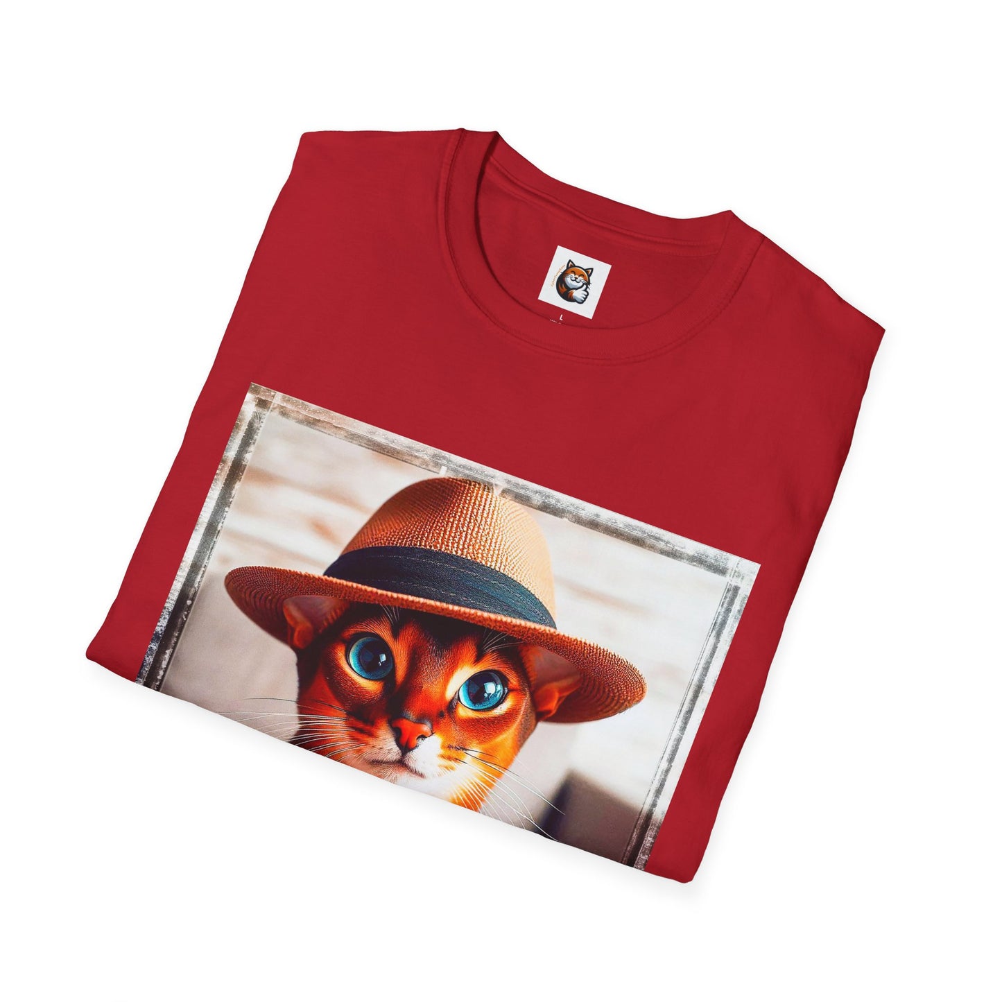 Abyssinian hat and tie Unisex Softstyle T-Shirt