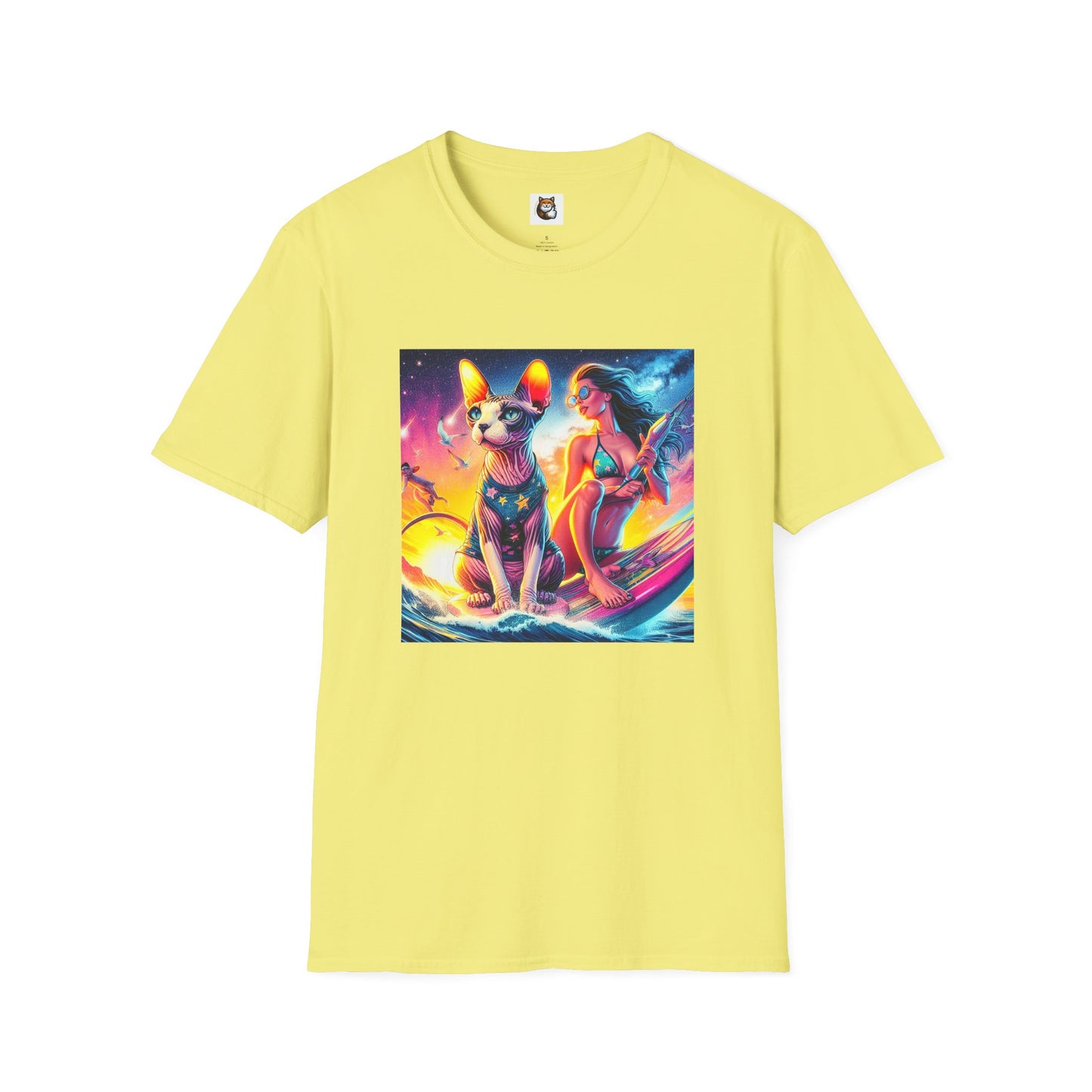 Sphynx Cat surfing queen shirt