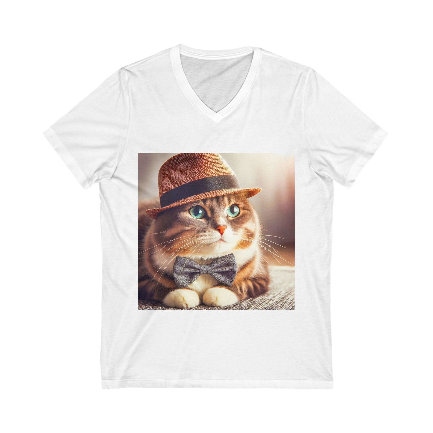 Domestic Cat Unisex top hot V-Neck Tee