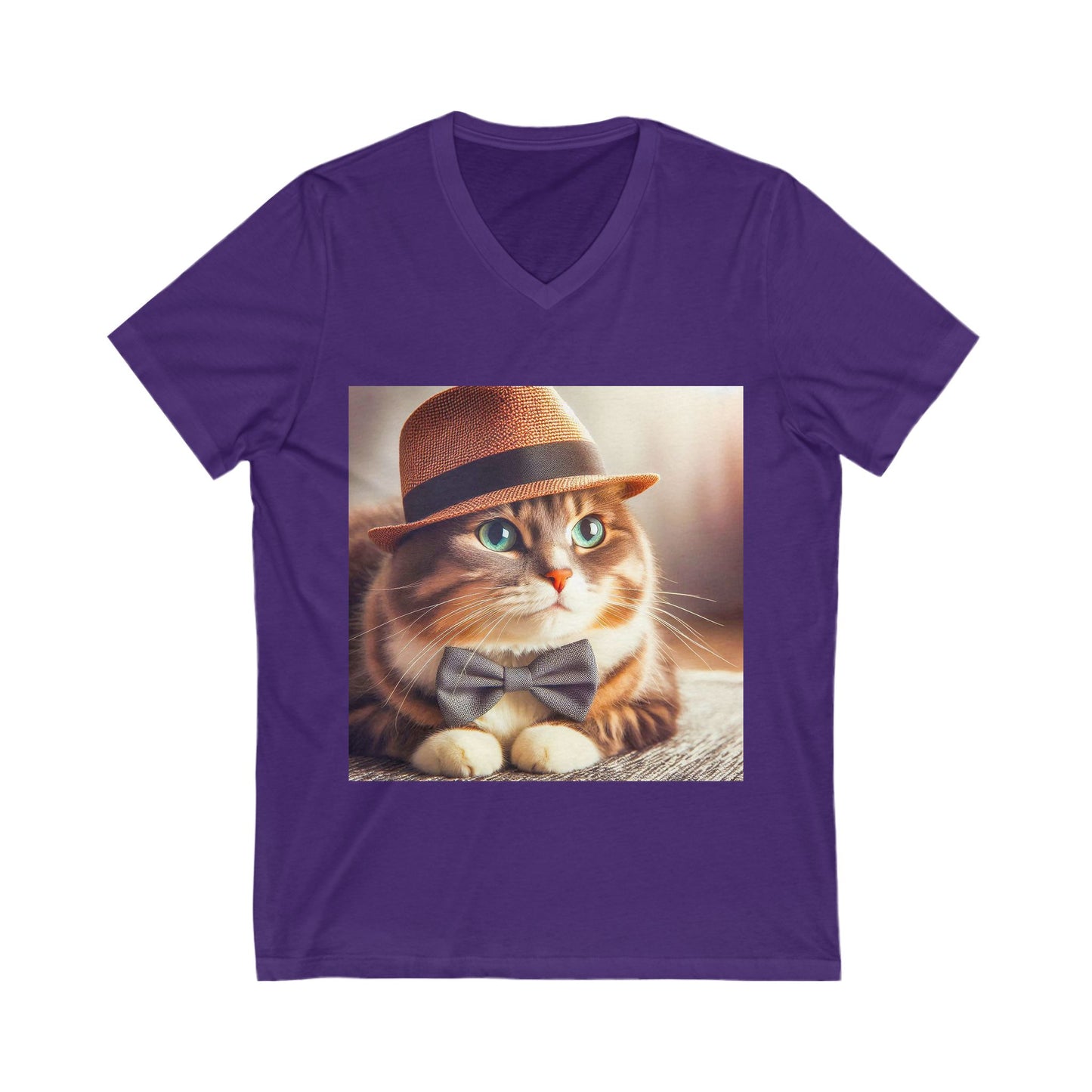 Domestic Cat Unisex top hot V-Neck Tee