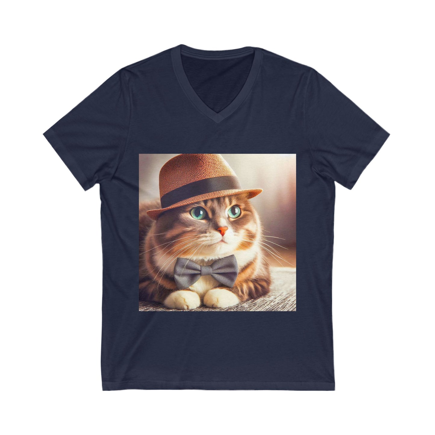 Domestic Cat Unisex top hot V-Neck Tee
