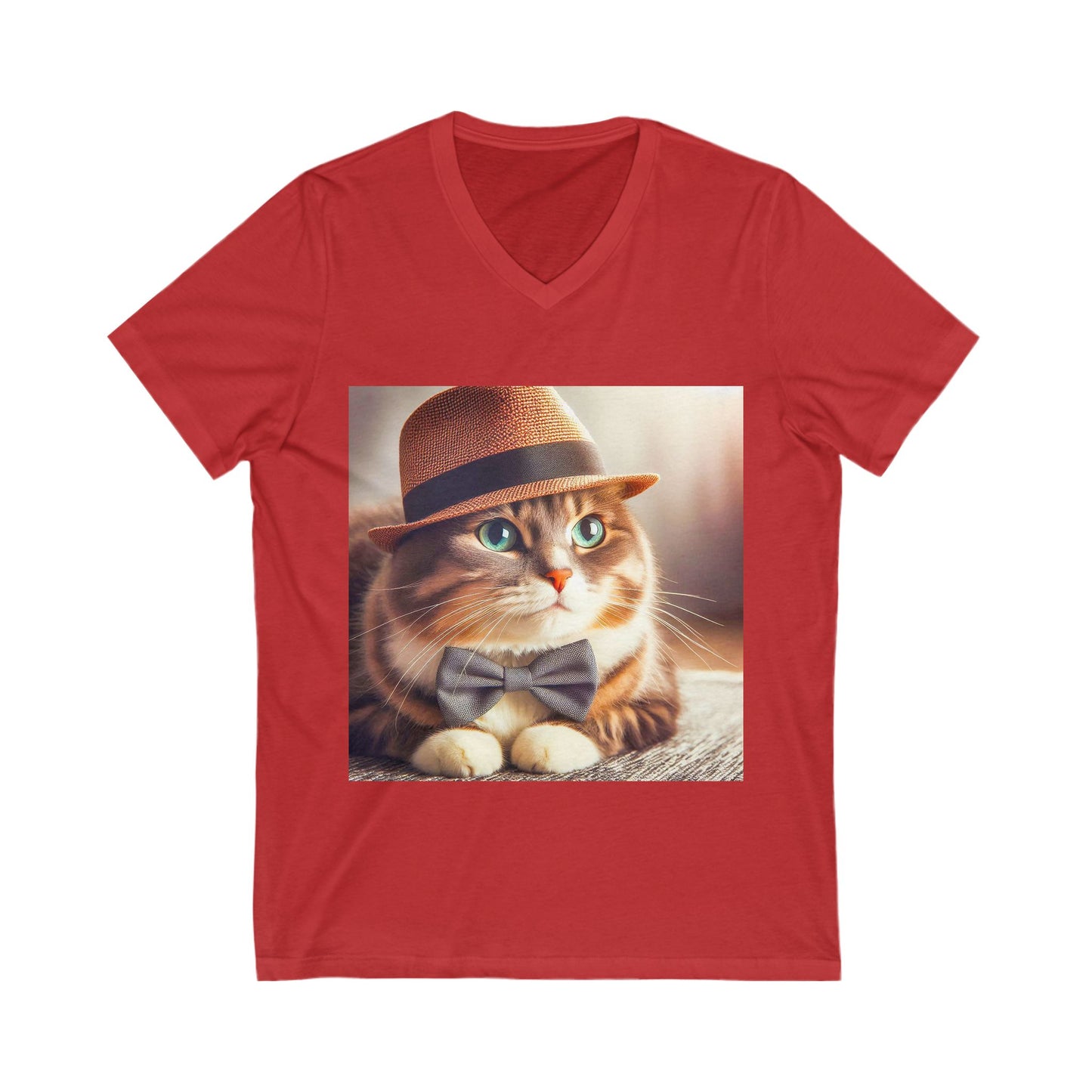 Domestic Cat Unisex top hot V-Neck Tee
