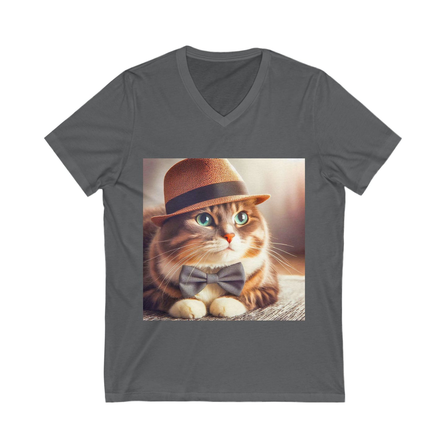 Domestic Cat Unisex top hot V-Neck Tee