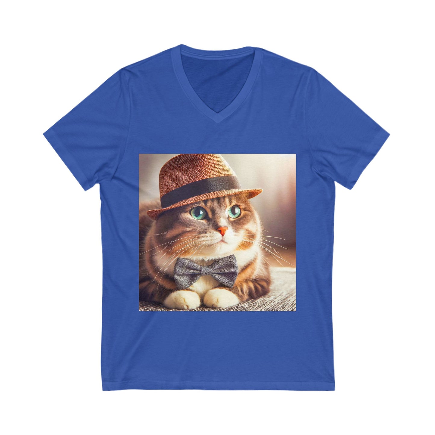 Domestic Cat Unisex top hot V-Neck Tee