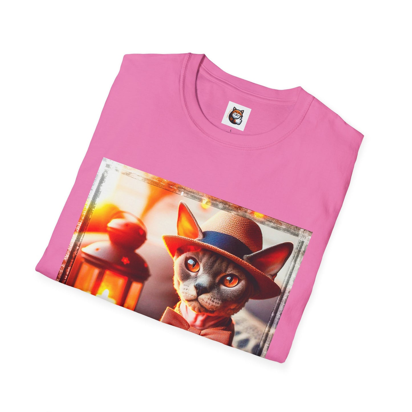 Devon Rex Cat Unisex Softstyle T-Shirt