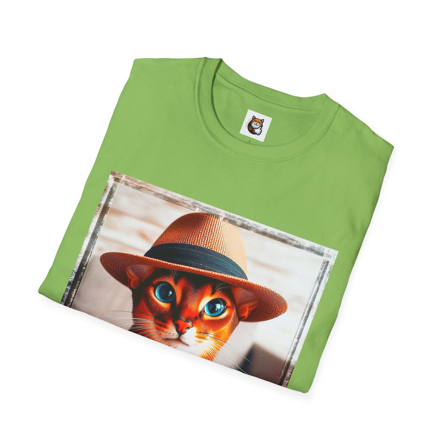 Abyssinian hat and tie Unisex Softstyle T-Shirt