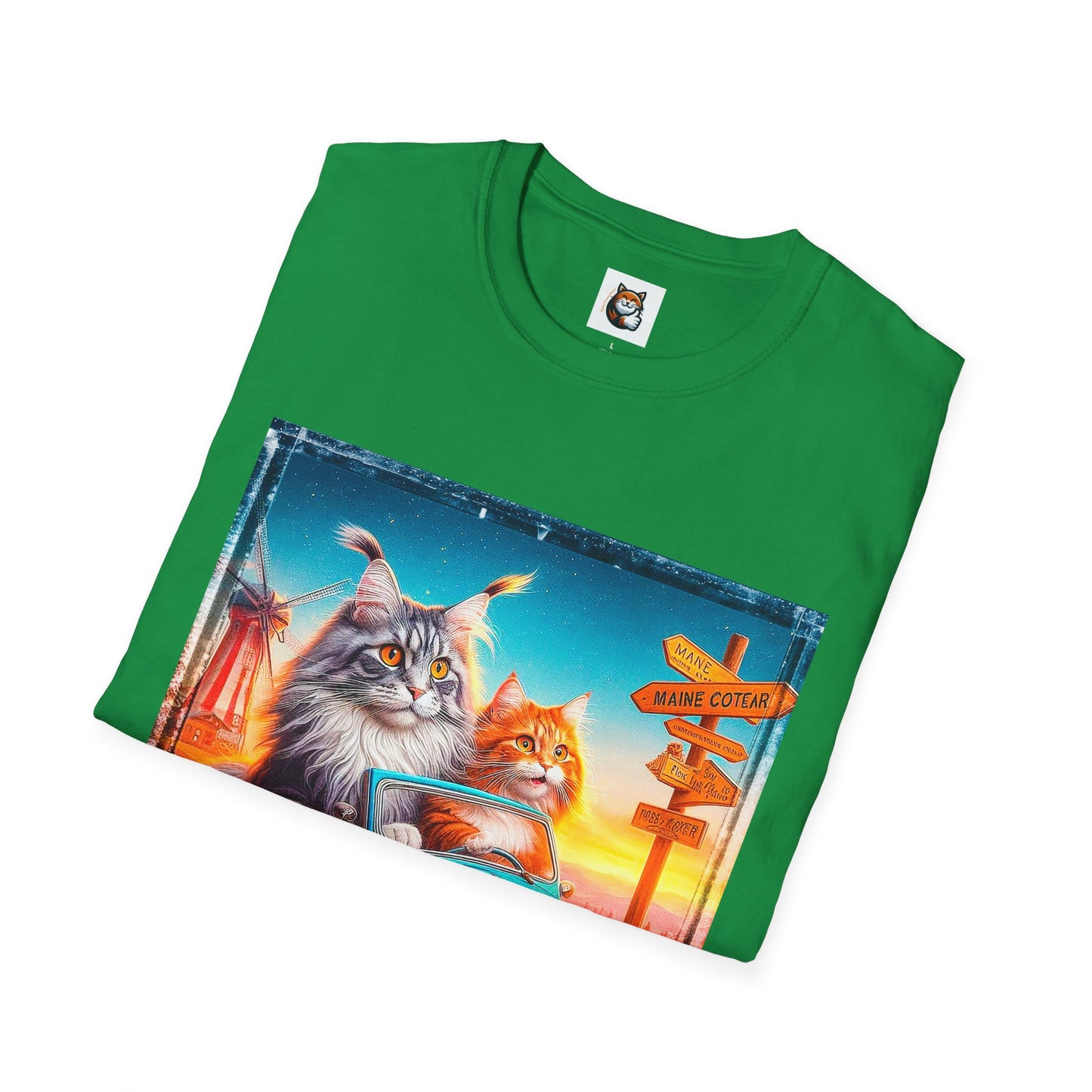 Wacky Maine Coon Unisex Softstyle T-Shirt