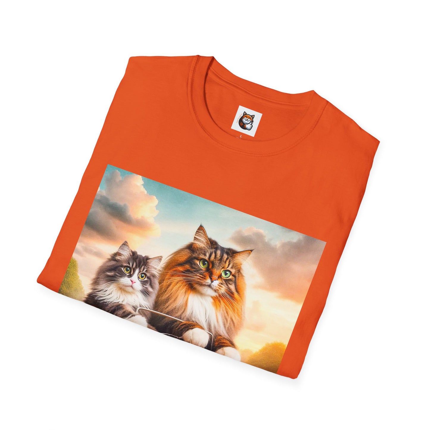 Wacky Norwegian Forest Cat Unisex Softstyle T-Shirt