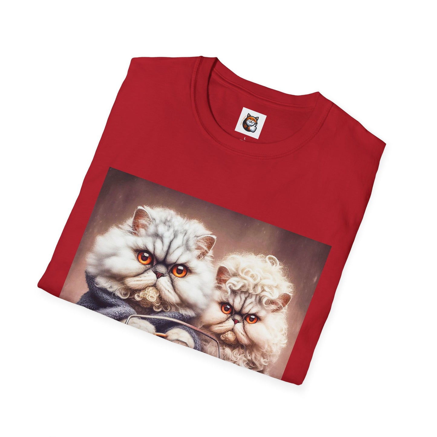 Wacky Selkirk Rex Cat T-Shirt angry couple