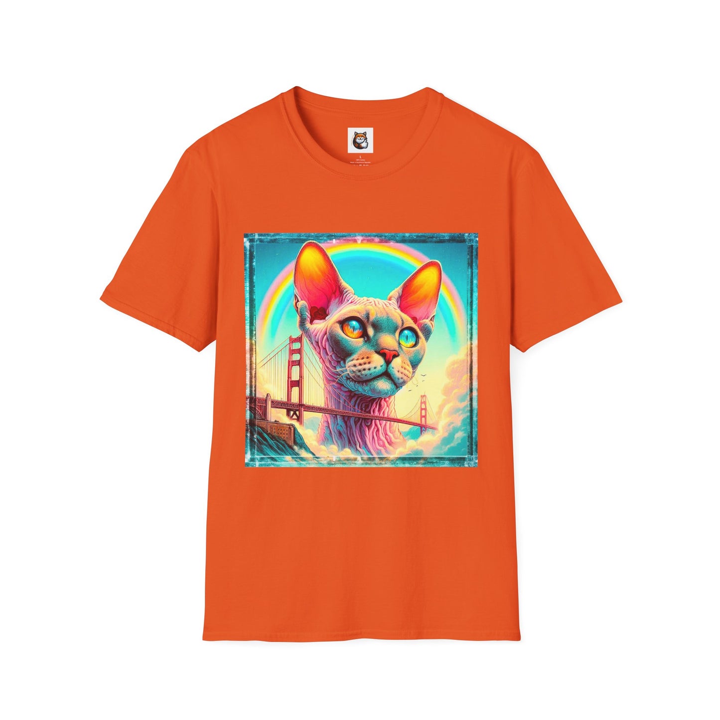Devon Rex Cat Unisex Softstyle T-Shirt