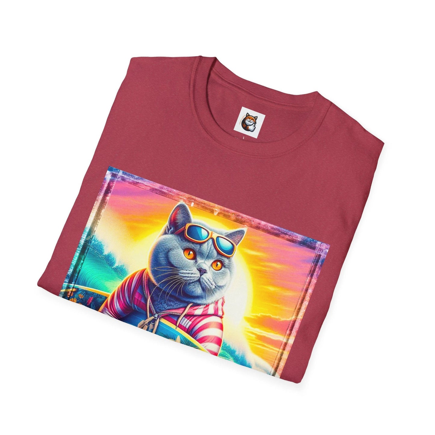 British Shorthair board Softstyle T-Shirt by Printify