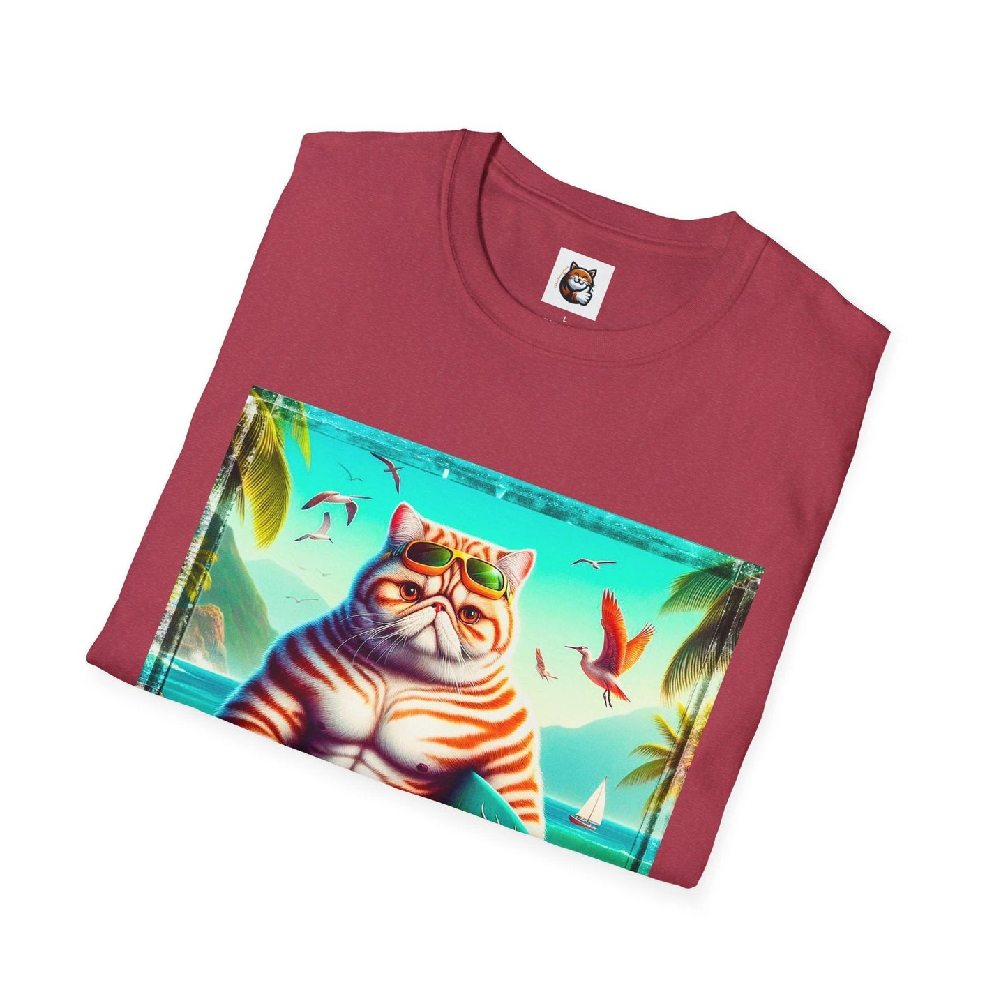 Exotic Shorthair Cat Unisex Softstyle T-Shirt by Printify