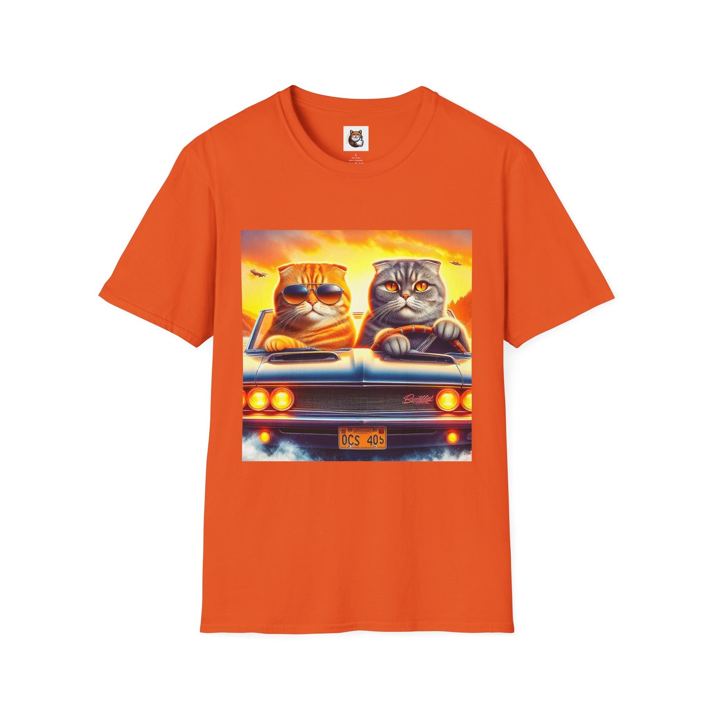 Scottish Fold driving couple T-Shirt