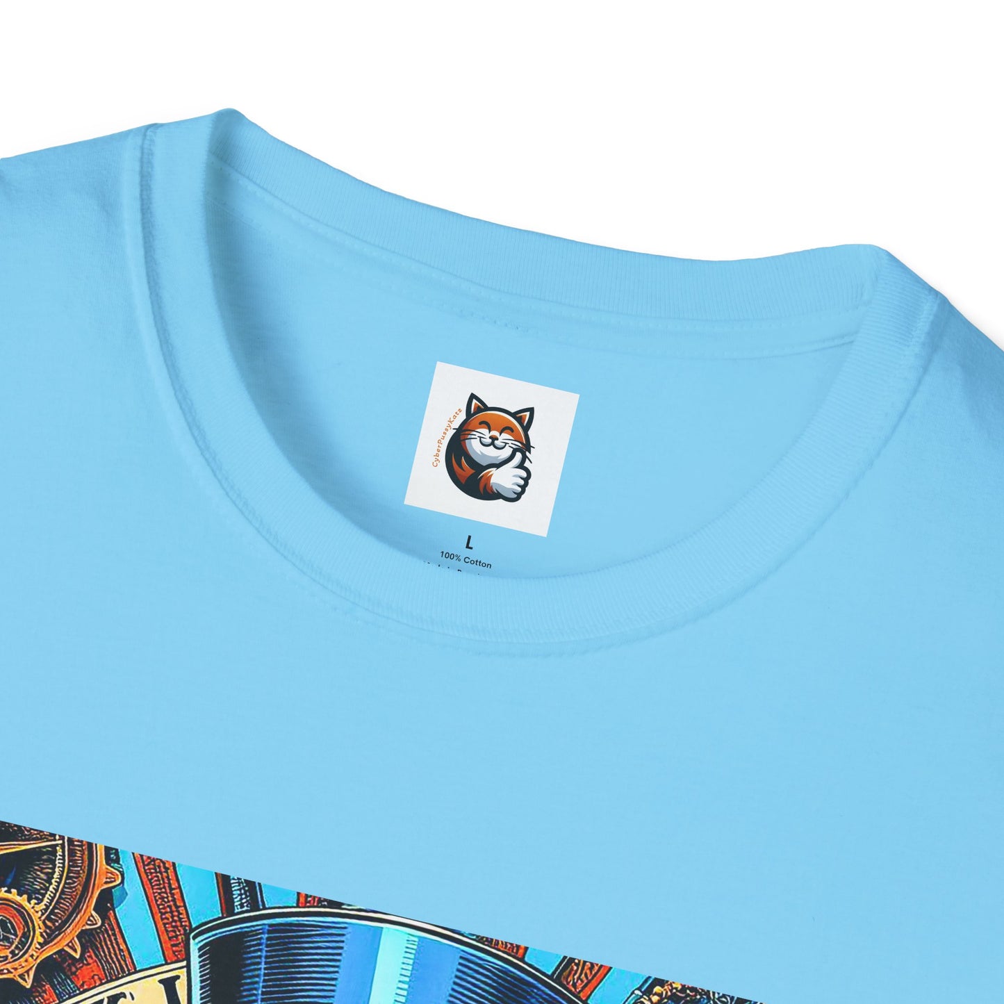 Russian Blue Cat Unisex Softstyle T-Shirt