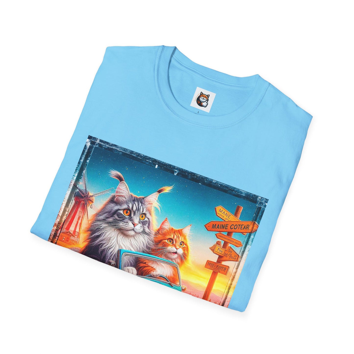 Wacky Maine Coon Unisex Softstyle T-Shirt