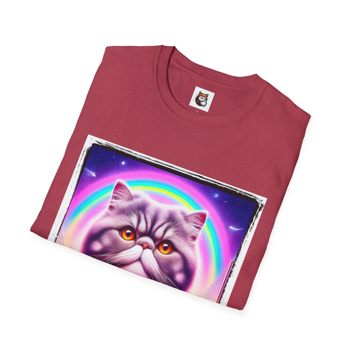 Exotic Shorthair Cat Unisex Softstyle T-Shirt by Printify