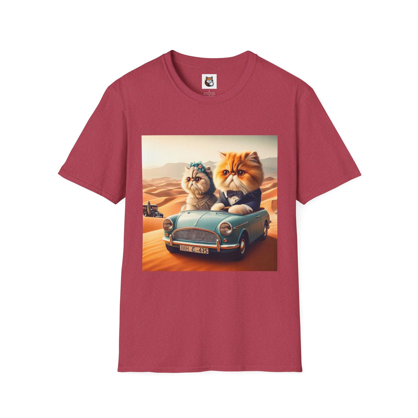 Wacky Persian Cat Unisex Softstyle T-Shirt