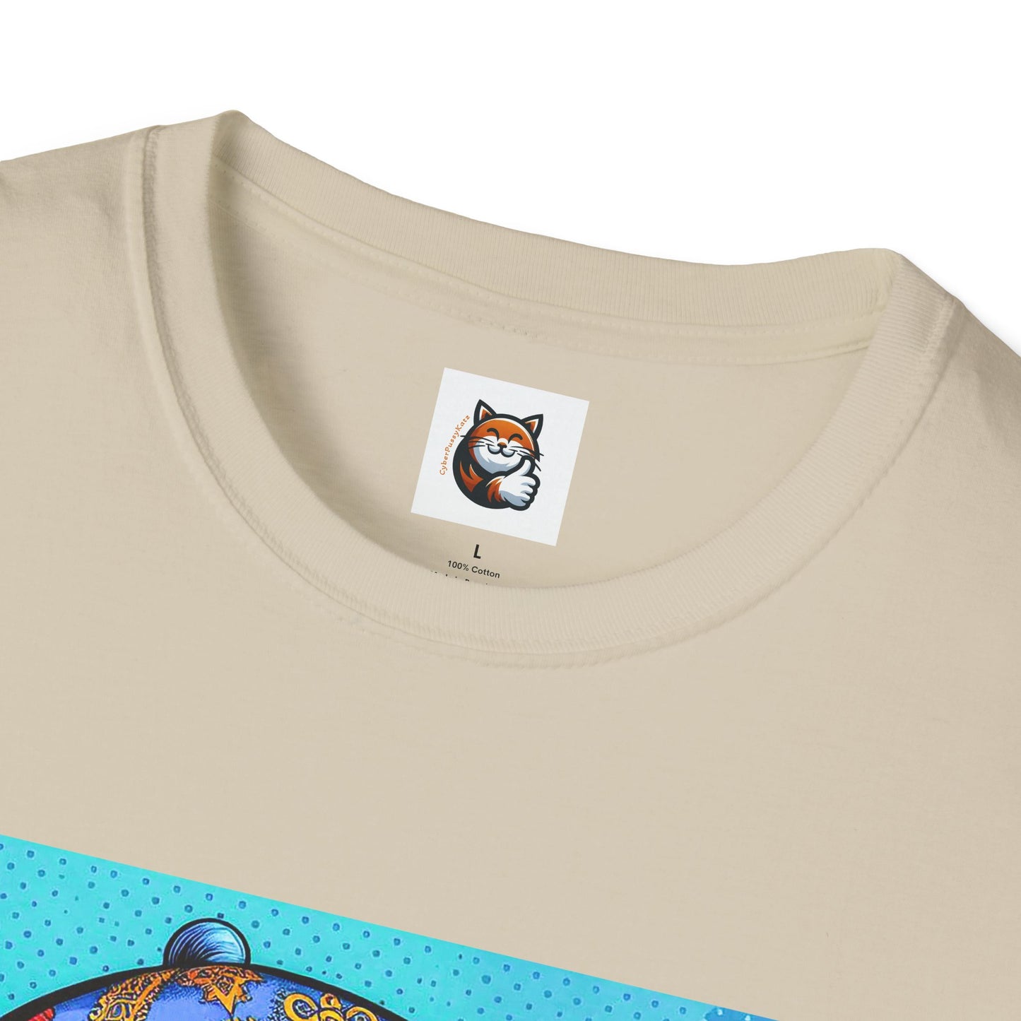 Russian Blue Cat Unisex Softstyle T-Shirt